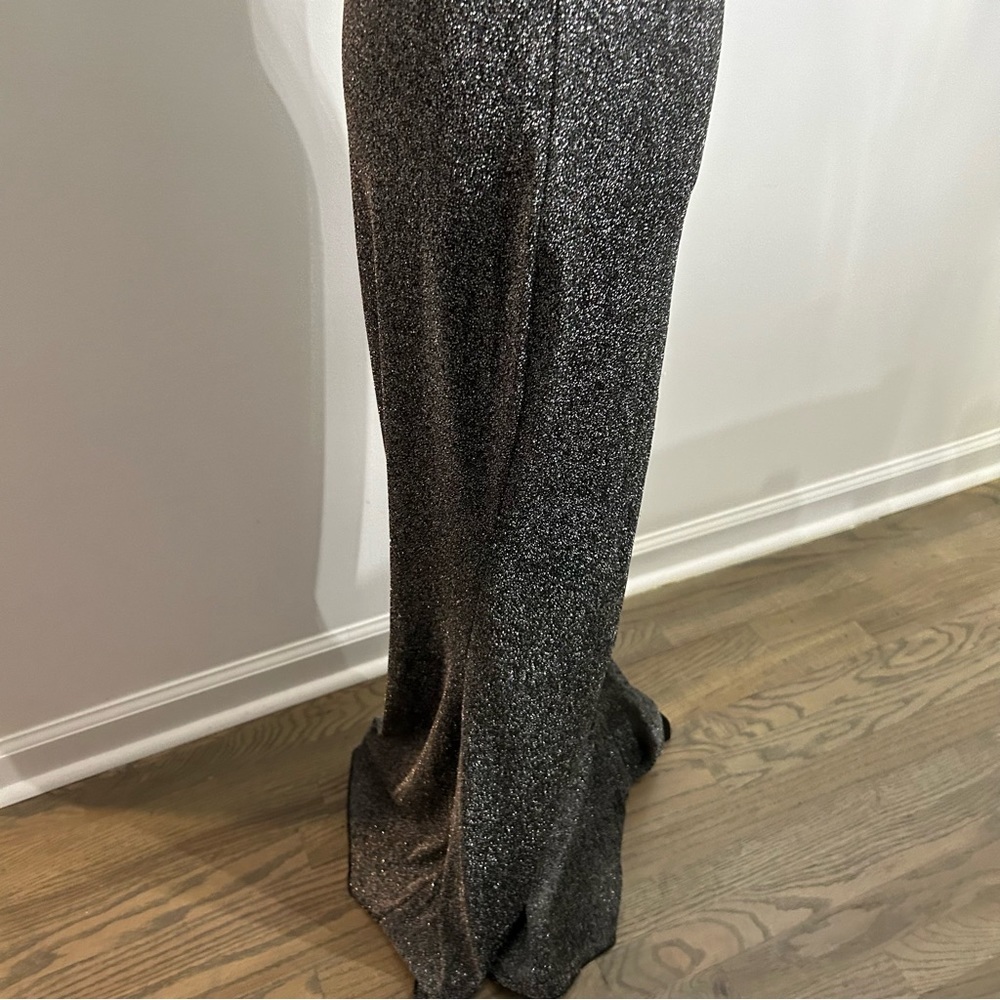 SHEIN Classy Elegant Gray Sparkly Maxi Sleeveless Sexy Bodycon Dress - Picture 6 of 9